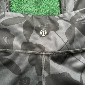 lululemon athletica Black Floral Leggings